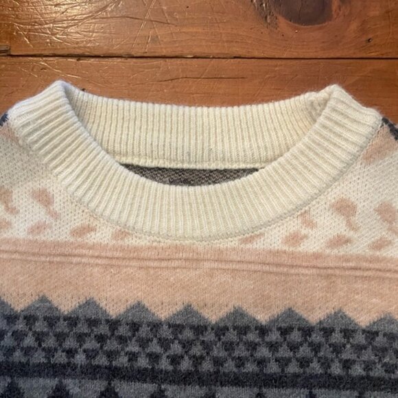 Geometric Fair Isle Knit Sweater - Picture 3 of 9
